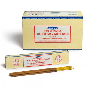 Image of 12 Packs of Californian White Sage Incense Sticks by Satya
