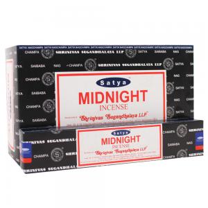 Image of 12 Packs of Midnight Incense Sticks by Satya