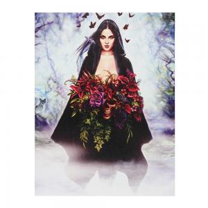 Image of 19x25cm Seasons of The Witch Canvas Plaque by Alchemy