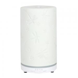 Image of White Ceramic Dragonfly Electric Aroma Diffuser
