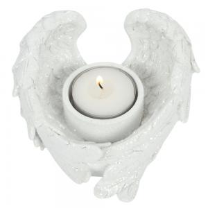Image of Glitter Angel Wing Candle Holder