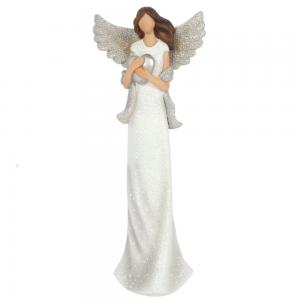 Image of Amara Medium Glitter Angel Ornament