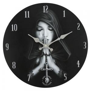 Image of Gothic Prayer Wall Clock by Anne Stokes