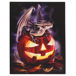 Image of 19x 25cm Trick or Treat Canvas Plaque By Anne Stokes