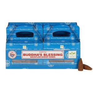 Image of Box of 6 Buddha's Blessing Backflow Dhoop Cones by Satya