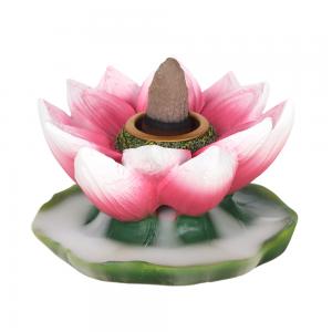 Image of Coloured Lotus Backflow Incense Burner