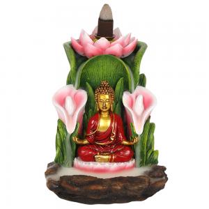 Image of Colourful Buddha Backflow Incense Burner