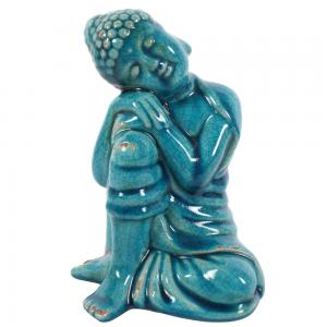 Image of Blue Ceramic Thai Buddha 