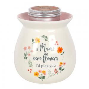 Image of If Mums Were Flowers Wax Melt Burner Gift Set