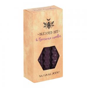 Image of Pack of 6 Purple Beeswax Spell Candles