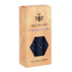 Image of Pack of 6 Blue Beeswax Spell Candles
