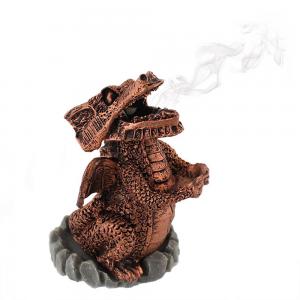 Image of Red Dragon Incense Cone Holder