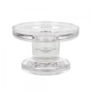 Image of Round Double Ended Glass Candle Holder