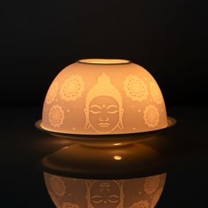 Image of Buddha Face Dome Tealight Holder