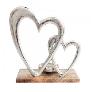 Image of Double Heart Tealight Holder