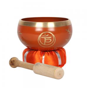 Image of Orange Sacral Chakra Brass Singing Bowl