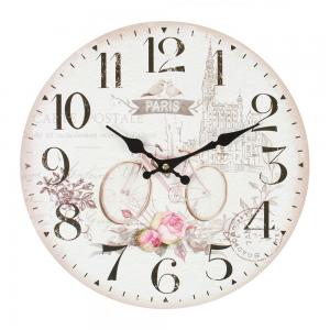 Image of 34cm Shabby Chic Paris Bicycle Clock