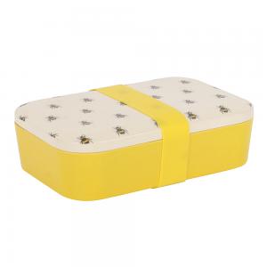 Image of Bee Print Bamboo Lunch Box