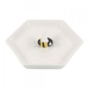 Image of Bee Hexagonal Trinket Dish