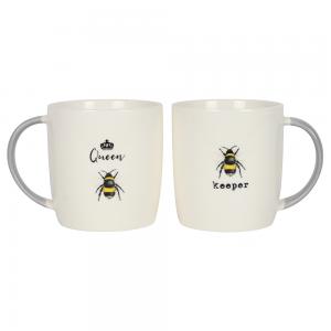 Image of Queen Bee and Bee Keeper Mug Set