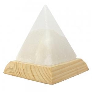Image of Pyramid White USB Salt Lamp