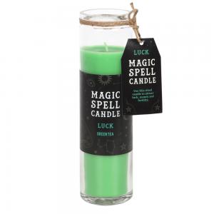 Image of Green Tea 'Luck' Spell Tube Candle