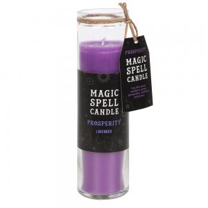 Image of Lavender 'Prosperity' Spell Tube Candle