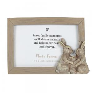 Image of 6x4in Fluffle Family Bunny Photo Frame