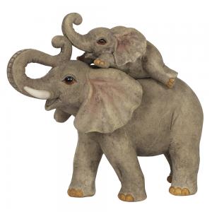 Image of Elephant Adventure Mother and Baby Elephant Ornament
