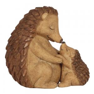 Image of Happy Hoglet Mother and Baby Hedgehog Ornament