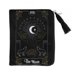 Image of The Moon Tarot Card Zippered Bag