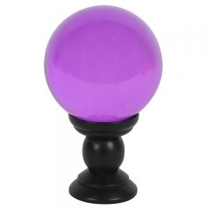 Image of Large Purple Crystal Ball on Stand