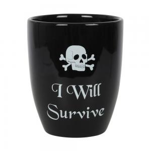 Image of I Will Survive Gothic Plant Pot