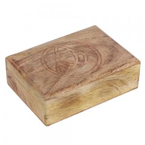 Image of Wooden Triquetra Tarot Card Box