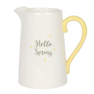 Image of 17cm Hello Spring Ceramic Flower Jug