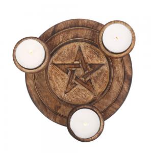 Image of Pentagram Tea Light Candle Holder