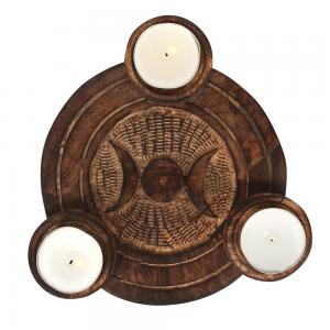 Image of Triple Moon Tealight Candle Holder