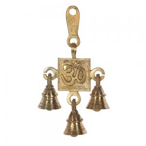 Image of Hanging Om Symbol Altar Bells