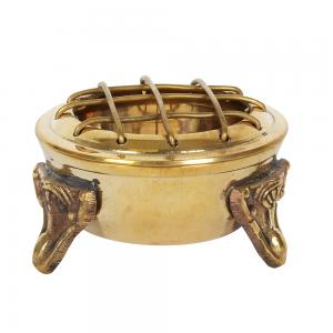 Image of Brass Screen Top Incense Burner with Feet