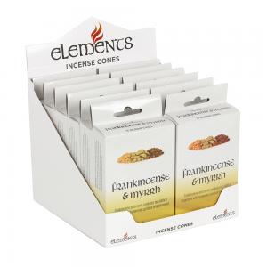 Image of 12 Packs of Elements Frankincense and Myrrh Incense Cones