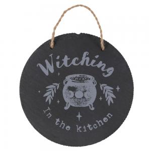 Image of Witching In The Kitchen Slate Hanging Sign