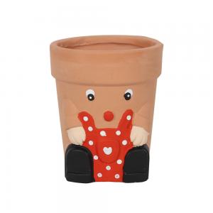 Image of Red Pot Man Terracotta Plant Pot