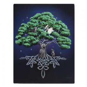 Image of 19x25cm Tree Of Life Canvas Plaque by Lisa Parker