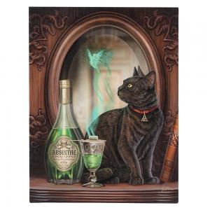 Image of 19x25cm Absinthe Canvas Plaque by Lisa Parker