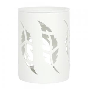 Image of White Feather Cut Out Oil Burner