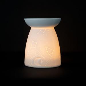 Image of White Ceramic Constellation Oil Burner