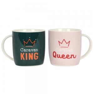 Image of Caravan King and Queen Mug Set