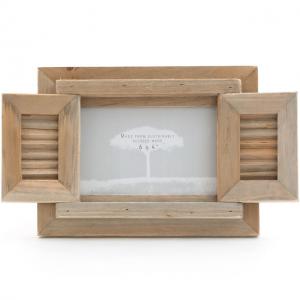 Image of Driftwood Photo Frame With Shutter