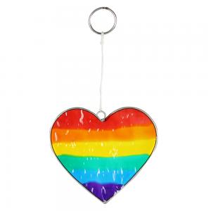 Image of Rainbow Heart Suncatcher