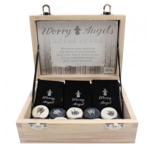 Image of Set of 24 Angel Stones in Box